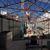 Imagen del estado de las obras en el futuro espacio escénico de Vélez-Málaga.