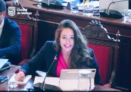 Alicia Izquierdo, durante su intervención el pasado pleno.