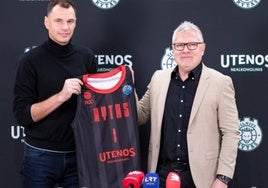 Darius Gudelis, a la izquierda, es el presidente del Rytas.