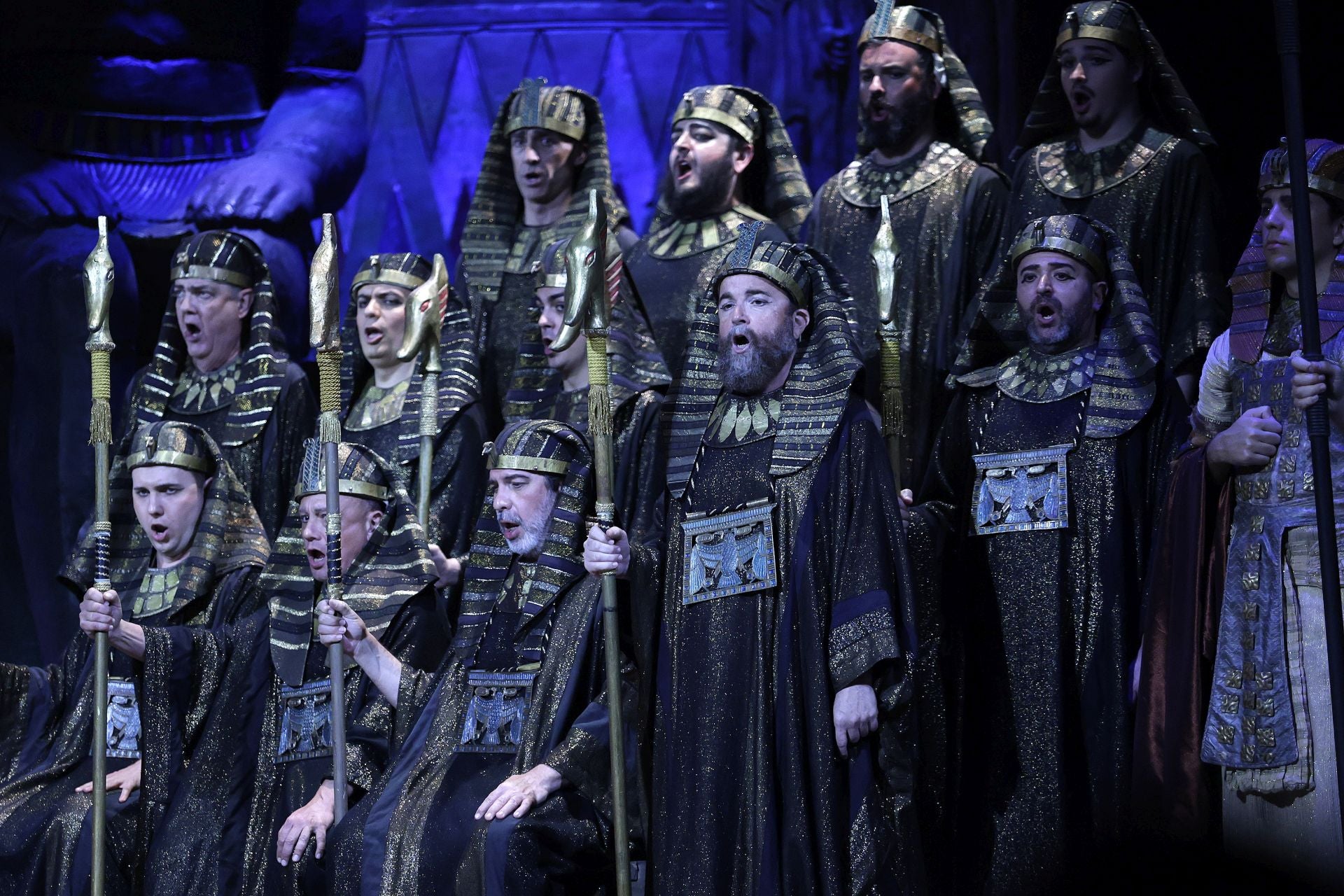 Ensayo general de la ópera &#039;Aída&#039; en el Teatro Cervantes