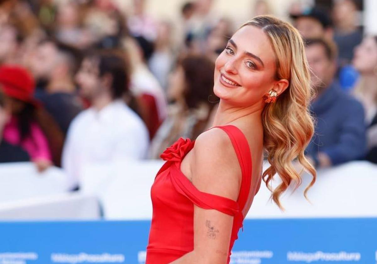 Natalia Palacios, en la alfombra roja de la pasada edición del Festival de Málaga.