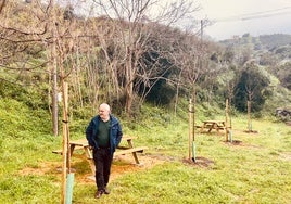 El teniente de Alcalde de Cajiz, este viernes en la zona.