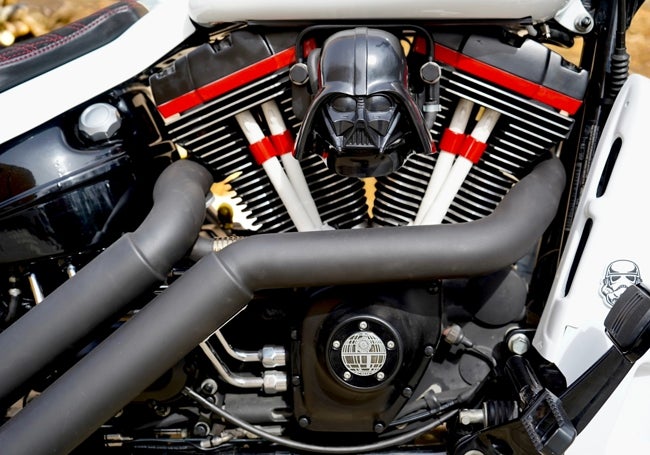 Detalles de la Harley Davidson 'Stormtrooper'.