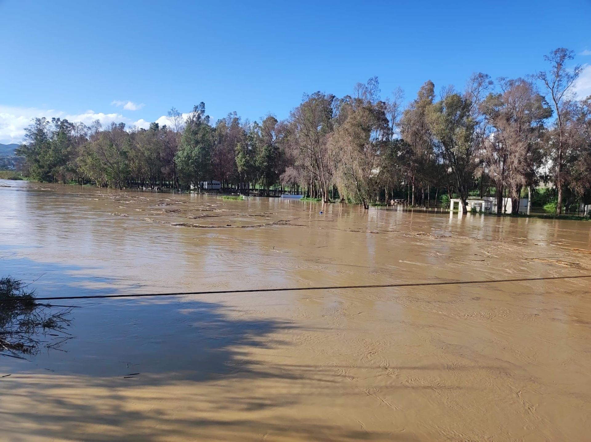 Aspecto del río Guadalhorce a su paso por Cártama.