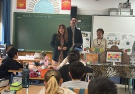 Visita de la alcaldesa al CEIP Virgen de la Peña.