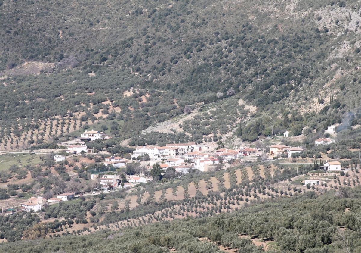 Vista panorámica de la aldea de Guaro, donde nace el río del mismo nombre.