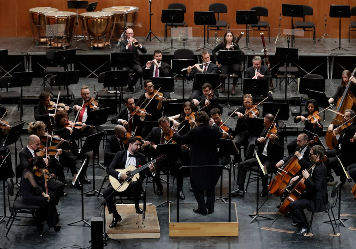 Imagen de archivo de un concierto de la Orquesta Filarmónica en el Cervantes.