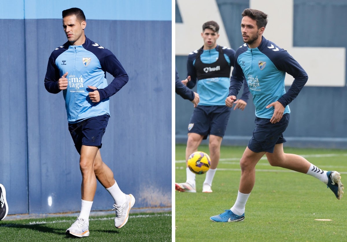 Luismi y Nelson, durante entrenamientos recientes.