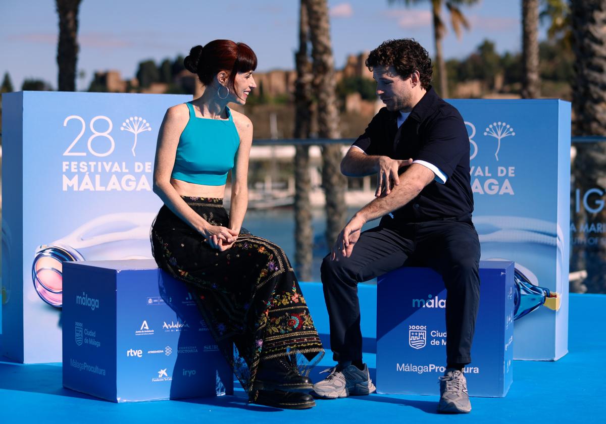 Miriam Garlo y Álvaro Cervantes, protagonistas de la película 'Sorda'.