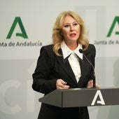Carolina España, este miércoles tras el Consejo de Gobierno de la Junta.