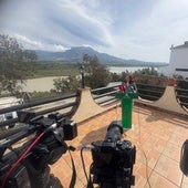 La delegada de la Junta en Málaga, Patricia Navarro, este miércoles en La Viñuela.
