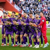 Once inicial del Málaga en el encuentro de Albacete.