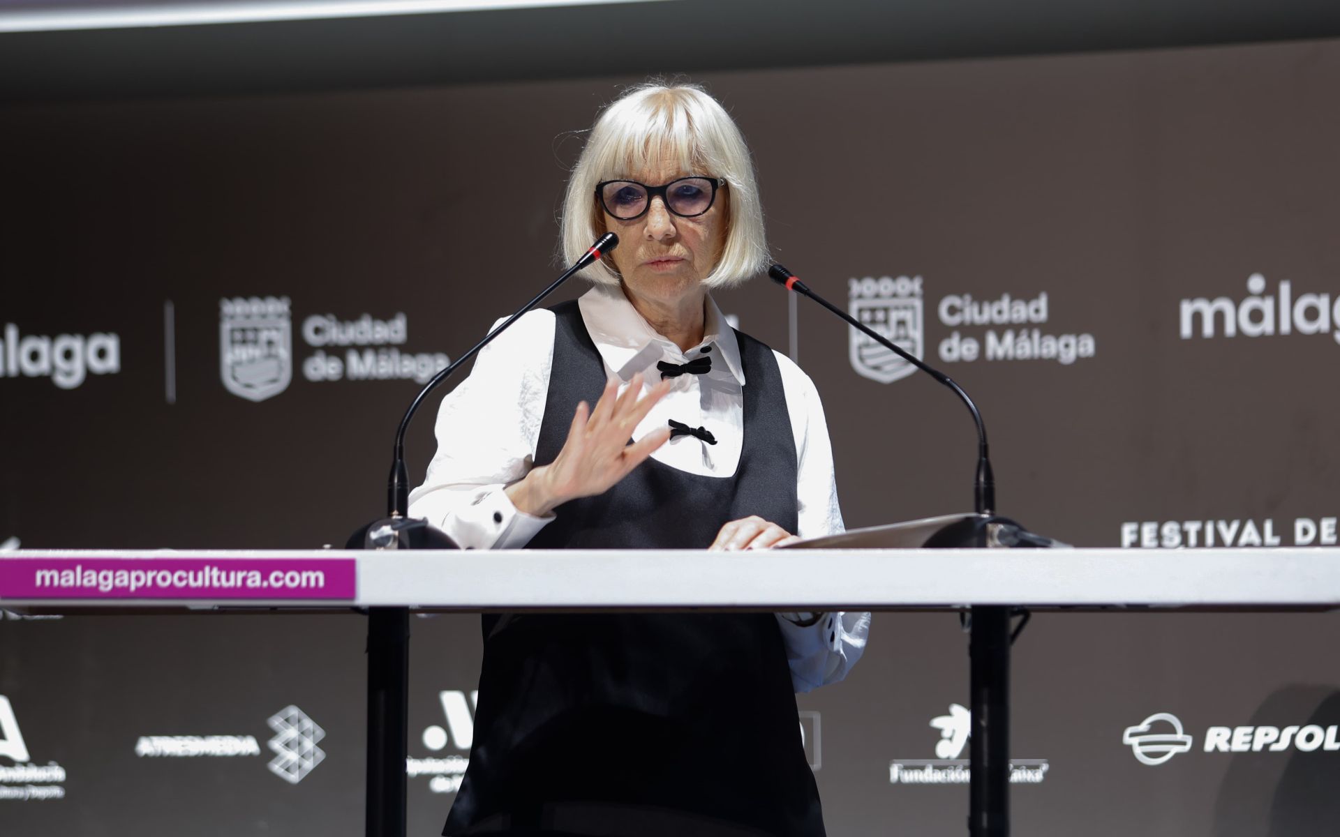Lectura del palmarés de la 28º edición del Festival de Málaga