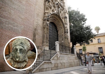 Alarmante deterioro de la iglesia del Sagrario: se desprende una de las cabezas de la portada