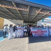 Protesta del Sindicato Médico a las puertas del hospital de Benalmádena, en una imagen de archivo.