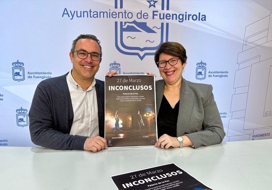 El concejal de Cultura y la concejal de Igualdad presentan el espectáculo.