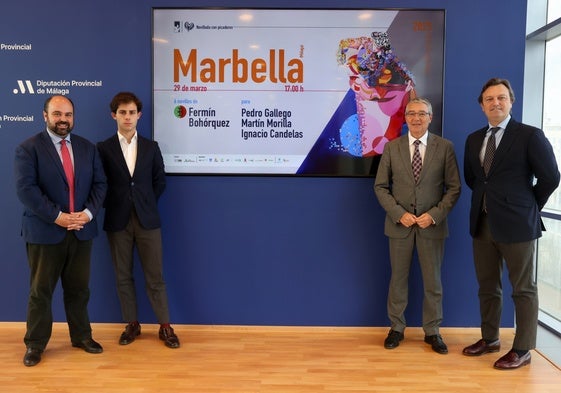 Ortiz, Candelas, Salado y El Tato, en la presentación.