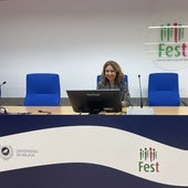 Raquel Núñez Lupiañez, en la Facultad de Estudios Sociales y del Trabajo