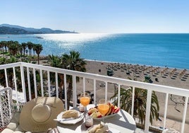 Vista de una vivienda turística de la capital de la Costa del Sol.