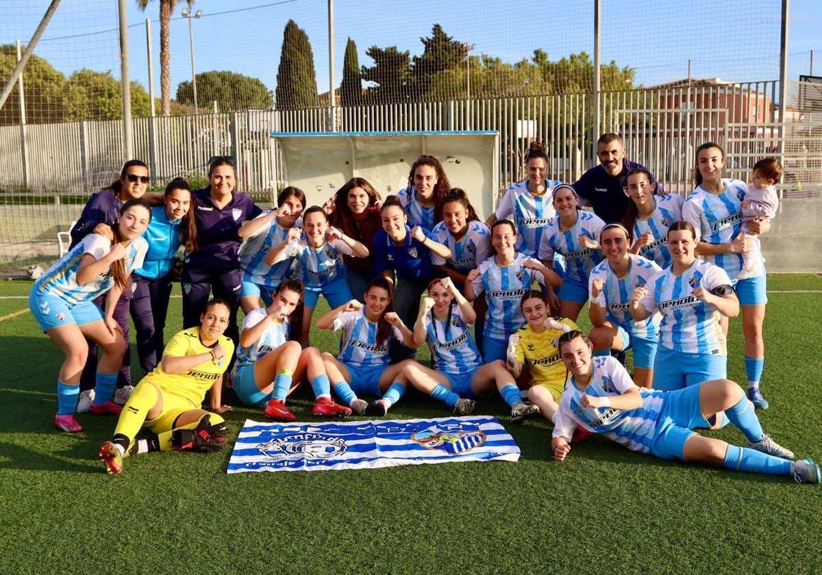 El filial del Málaga femenino arrasa, gana la Liga y asciende a la Tercera RFEF