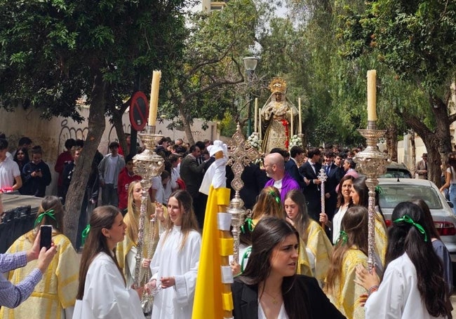 Procesión del colegio San Estanislao.