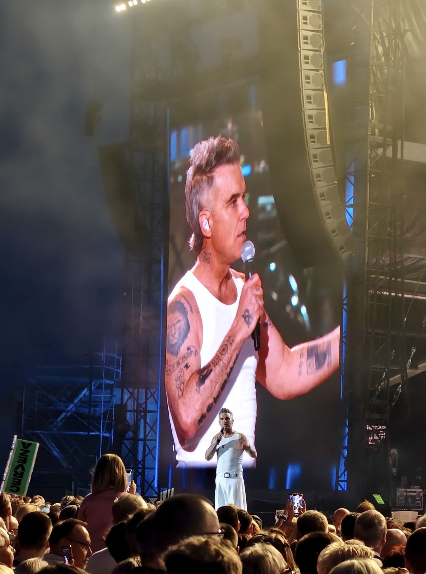 El concierto exclusivo de Robbie Williams en Málaga, en imágenes