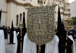 Imagen del estandarte procesionado el Sábado de Pasión de 2024.