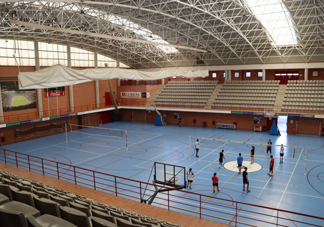 Interior del Pabellón de la UMA en la actualidad.