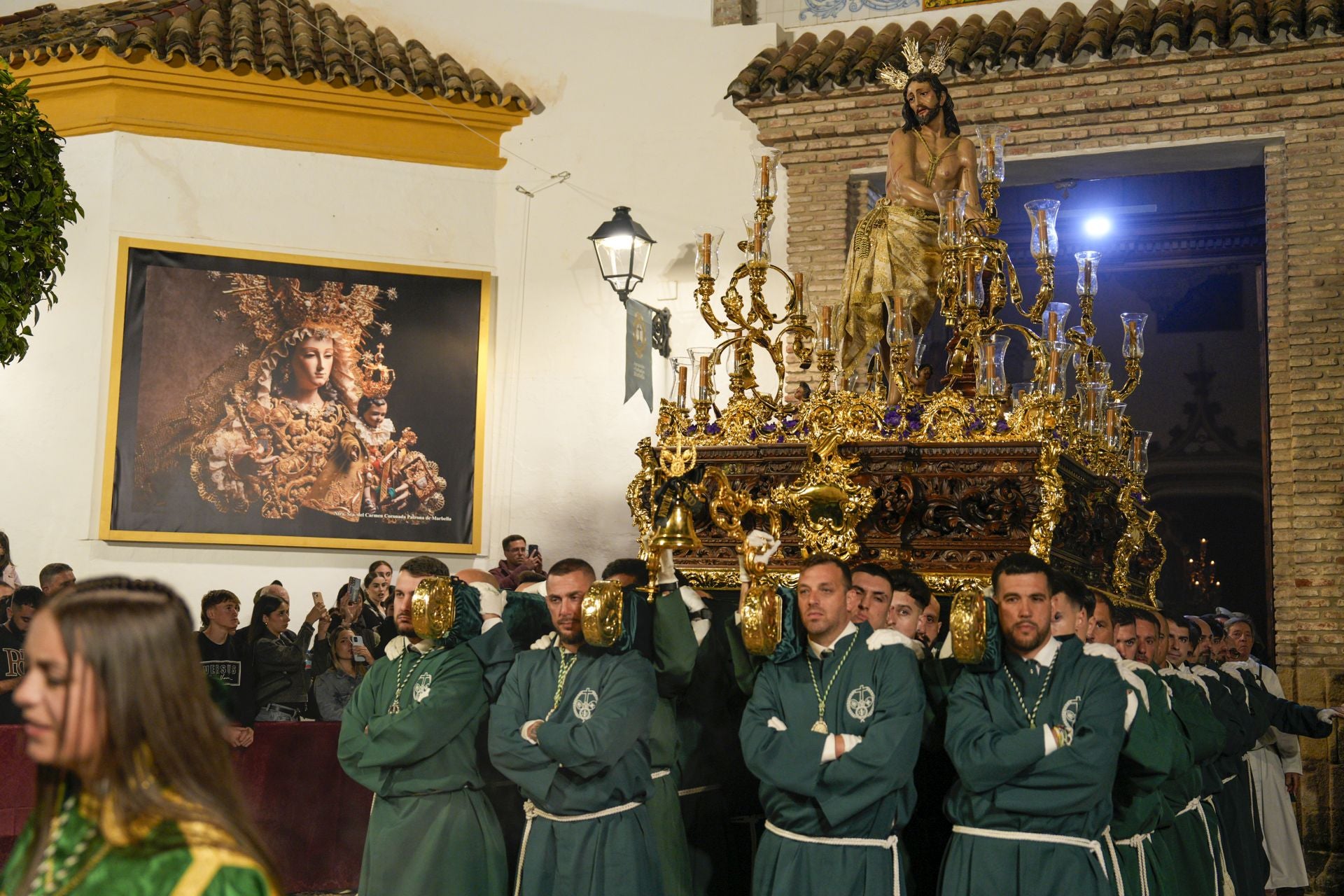 La procesión de La Columna de Marbella, en imágenes