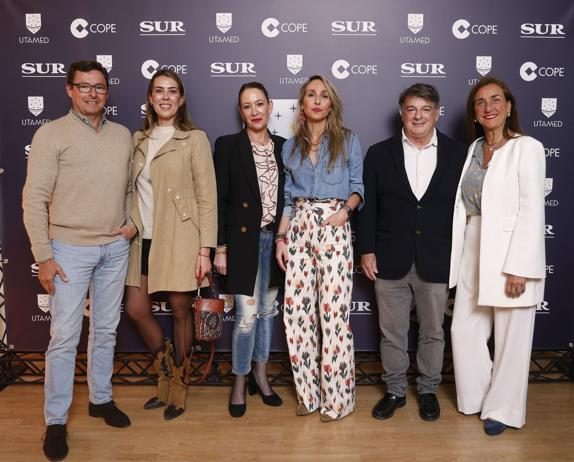 Carlos Gómez, Carolina Barrionuevo, Soledad Sánchez-Montes, María Herrera, Chicho Marín y Verónica Martínez. 