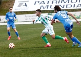 Pol Roige, en el encuentro liguero ante el Fuenlabrada.