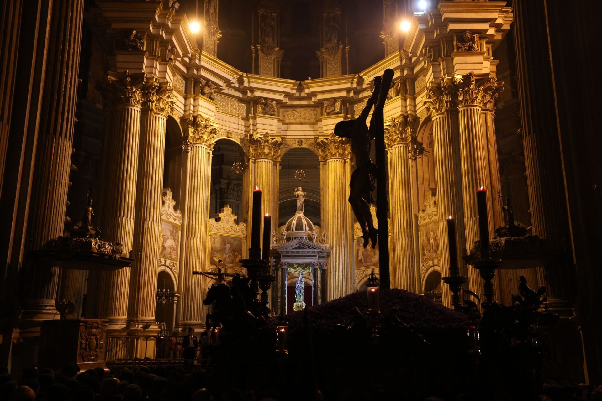 Dolores San Juan, en la Catedral de Málaga