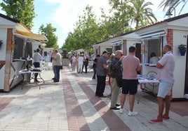 Casetas de la Feria del Libro de Mijas en una imagen de archivo.