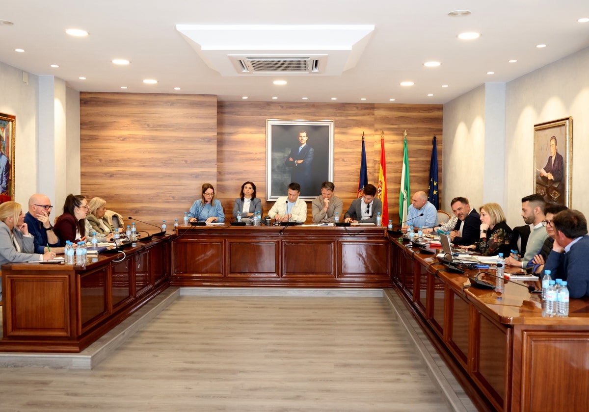 Imagen de la sesión plenaria de carácter extraordinario celebrada este lunes en Torrox.