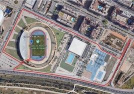 Circuito homologado, con salida y meta en el estadio de atletismo Ciudad de Málaga.