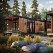 Imagen recreada de una de las futuras cabañas del proyecto 'Transcende'.