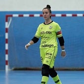 Valeria, una de las porteras del Nueces de Ronda Atlético Torcal.