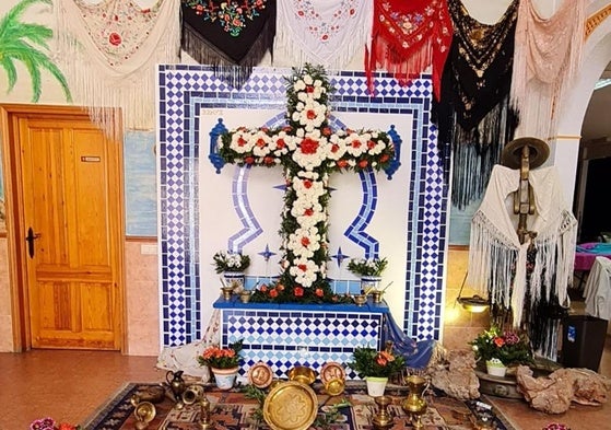 Imagen de archivo de una cruz de mayo en Málaga.