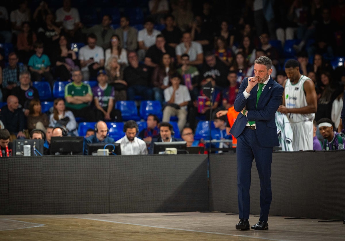 Ibon Navarro, en el Barça-Unicaja.