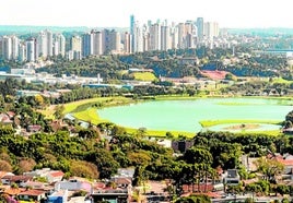 Panorámica de la ciudad brasileña de Curitiba.