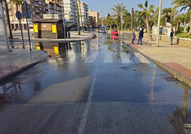 Imagen de la zona tras actuar los servicios operativos municipales.