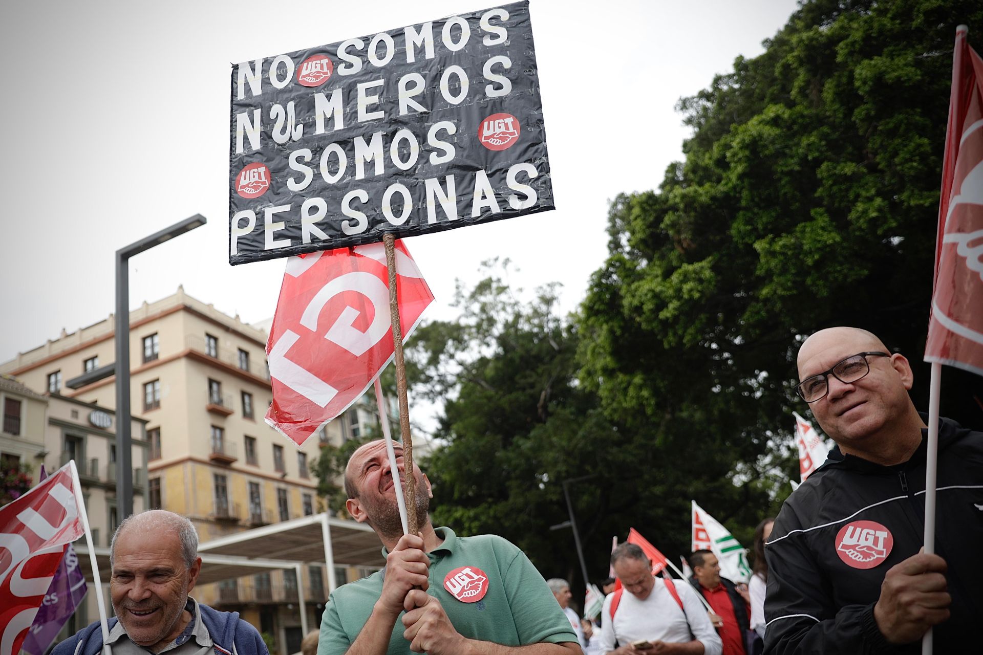 Manifestación del Primero de Mayo: miles de personas salen a la calle en Málaga