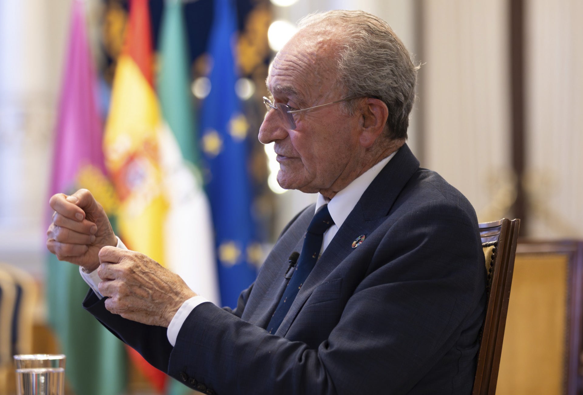 De la Torre, en el Salón de los Espejos del Ayuntamiento, esta misma semana.