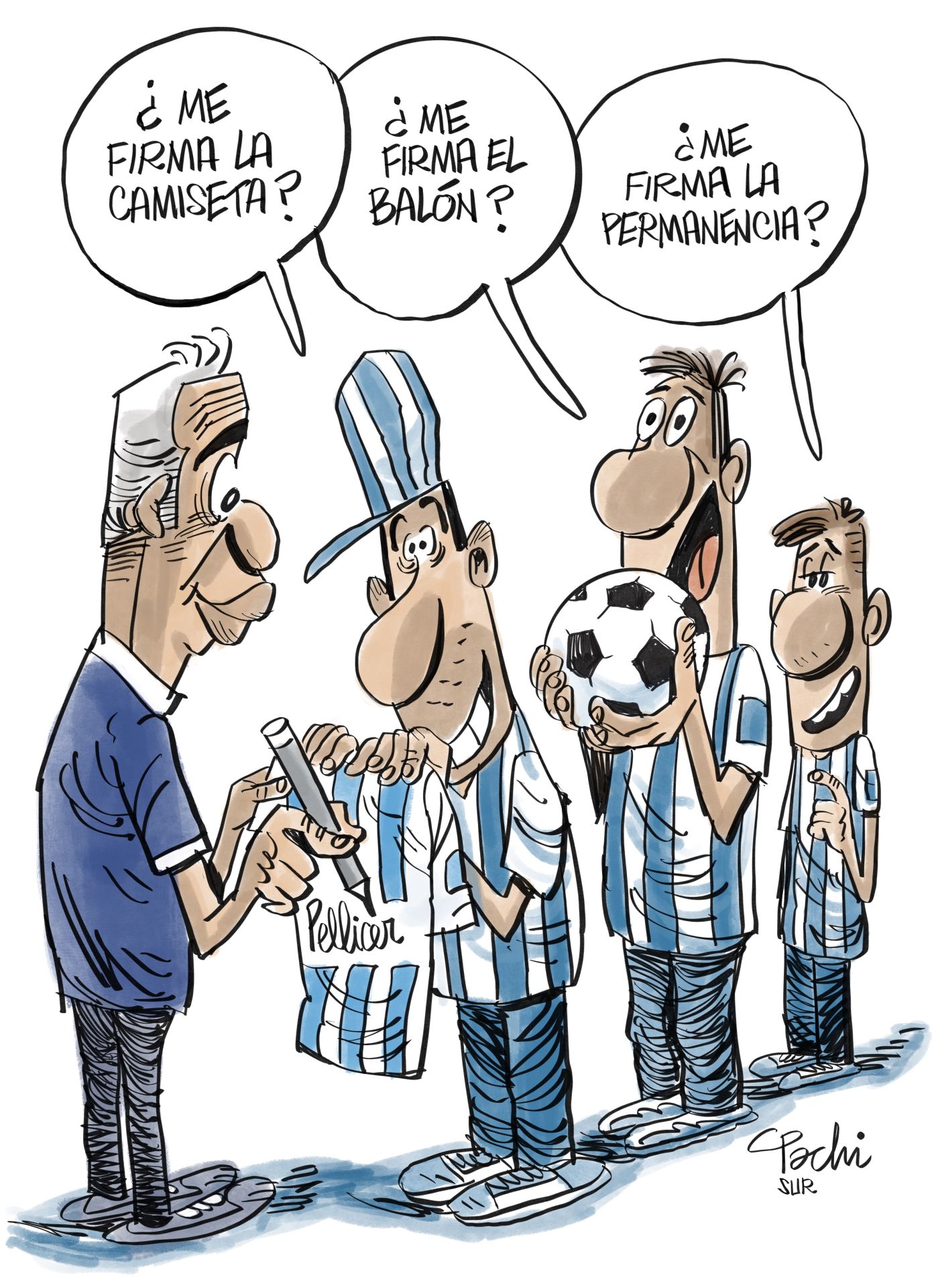 La actualidad deportiva del mes de mayo, en las viñetas de Pachi