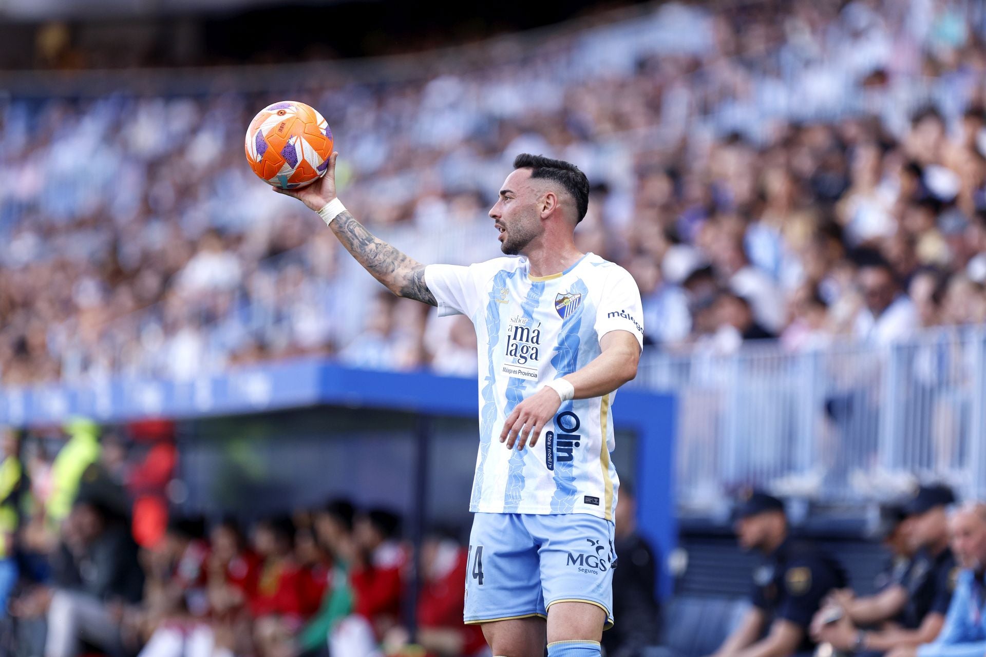 El Málaga-Granada en La Rosaleda, en imágenes