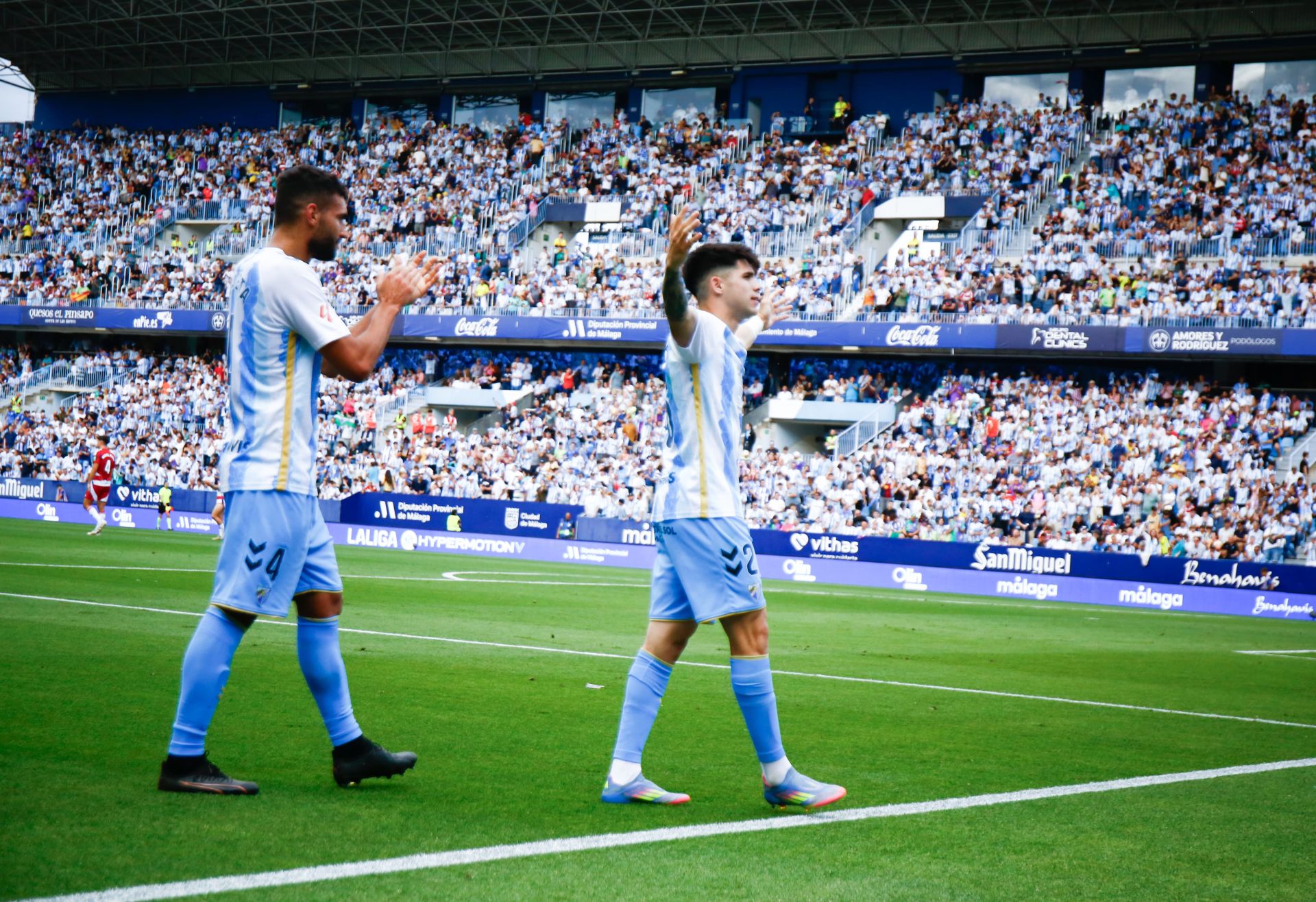 El Málaga-Granada en La Rosaleda, en imágenes