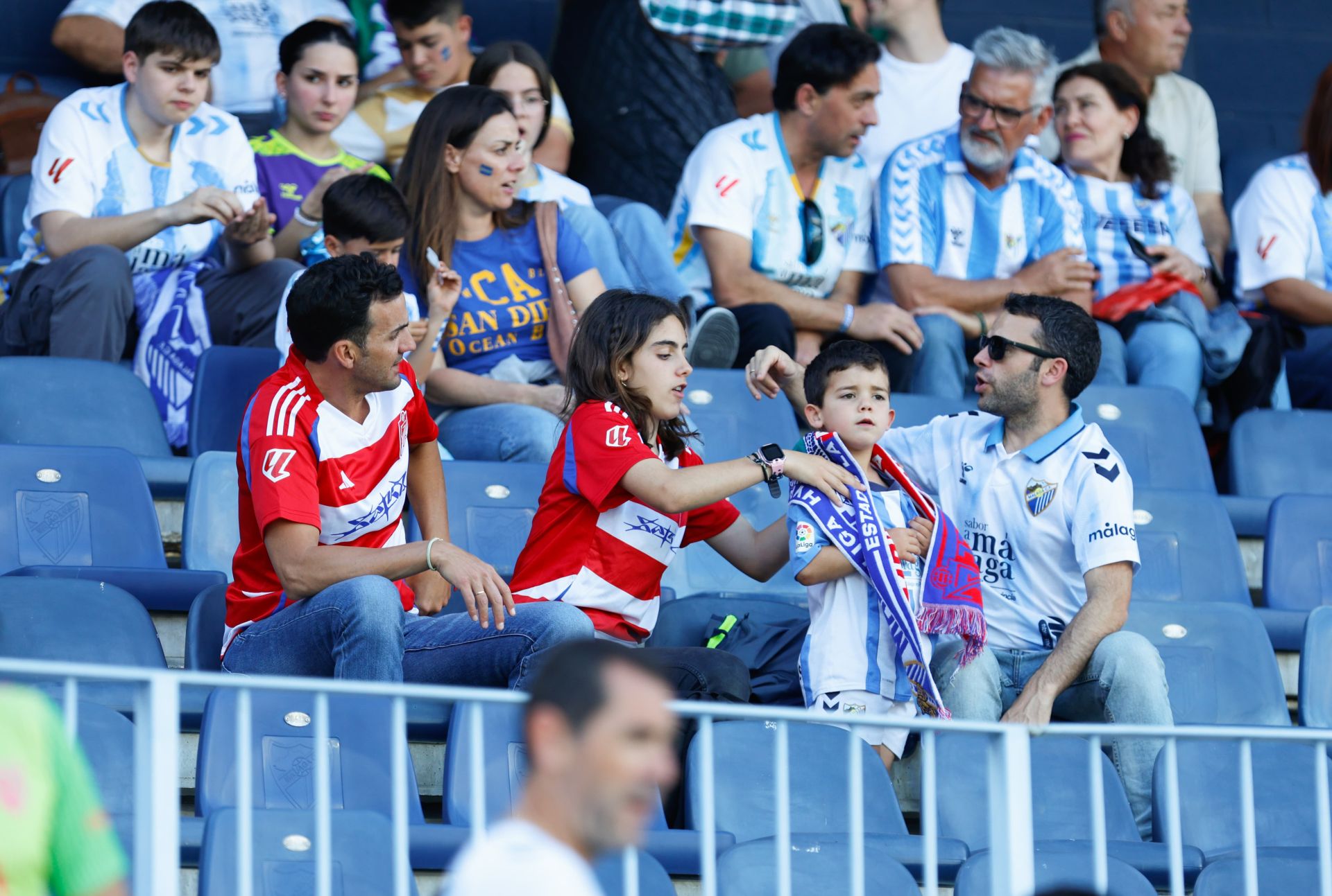 El Málaga-Granada en La Rosaleda, en imágenes