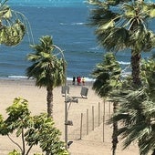 Hallan el cadáver de un joven en la playa de La Caleta, en Málaga