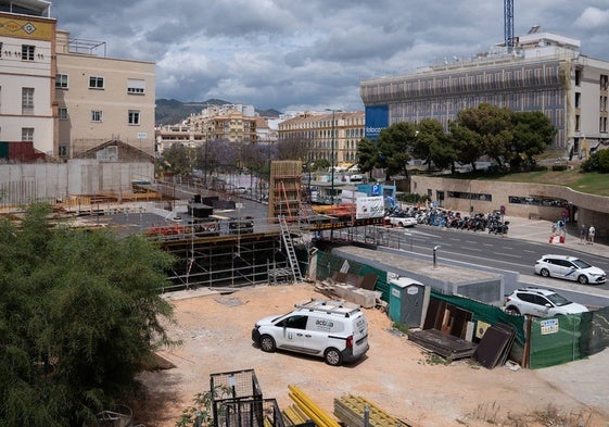 Las obras del Neoalbéniz encaran ya la construcción de la primera planta del nuevo edificio.