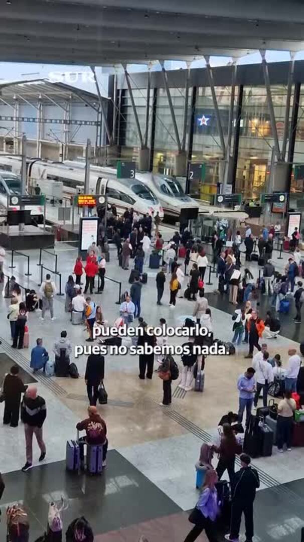 Afectados por los trenes AVE en Málaga: «Tenía un viaje de trabajo en Madrid y he perdido la conexión»